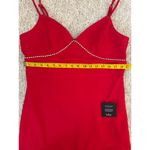 Lulus  Red Mini Dress with rhinestones size XL Christmas Lunar New Year Photo 5
