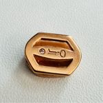 Keep Collective Frosted Center Stone Charm with Rhinestone Halo Gold Photo 3