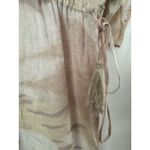 Calypso St. Barth Marbled Tie Dye Linen Maxi Kimono Cover Up Dress Side Slit XS Photo 3