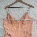 Petal and Pup  Blush Pink Tino Bustier Silky A-line Midi Slip Dress Size Large Photo 8