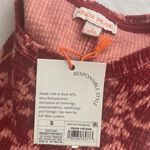 Knox Rose pullover top waffle style long sleeve crewneck vine print Sz small NWT Photo 7