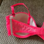 Anthropologie By Eloise Neon Pink Coral Mesh Swiss Dot Convertible Strap Bra 34C Photo 11