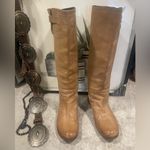 Women's Boots 5.5 High Knee Length Leather by Alberto Fermani Tan Photo 1