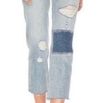 GRLFRND  Helena Patchwork Boyfriend  Cropped Jeans Size 26 Photo 0