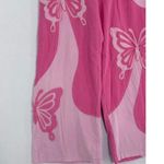 Delia's Butterfly Delia’s wide leg pink Y2K pants size Medium Photo 2