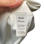 Lija Womens White Athletic Tank Top‎ Navy Trim Sleeveless Activewear Size Large Photo 6