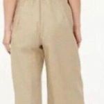 J. Crew Factory Linen Blend Bohemian Lagenlook Belted Women 00 Wide Leg Jumpsuit Photo 1