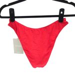 Everlane Womens The Thigh-High Bikini Bottom Bright Red S Photo 3