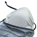 Splendid  Halter Striped Scoop Neck Tie Back Tankini Top Size Small White Blue Photo 6