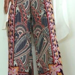 Maeve  by Anthropologie Rooibos Wide Leg Palazzo Pants Multicolor Paisley Medium Photo 0
