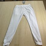 American Stitch White Women’s Jogger Red Blue Side Stripes Drawstring Small New Photo 1