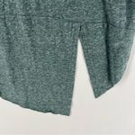 Regna X Green Slub Knit‎ Asymmetrical Hem Short Sleeve Tee Size L Photo 4