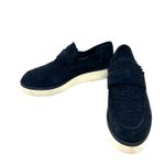 Vince Zola Black Suede & Sherpa Platform Loafers Size 9 Photo 5