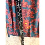 ZARA  Retro Print‎ Floral Collared Long Sleeve Stretch Mini Dress M NWT Photo 3