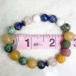 Aromatherapy Lava Stone Handmade Beaded Bracelet Photo 2