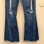 True Religion Joey Distressed Low-Rise Flare Jeans Size 29 Dark Wash Blue Y2K Photo 5