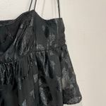 Urban Outfitters Black Satin Babydoll Cami Adjustable Straps Size M Photo 4