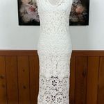Gorgeous House of Harlow 1960 Crochet MIDI Dress! White Photo 0