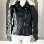 New Look Bomber Faux Leather Jacket in Black, Size L New w/Tag Photo 11