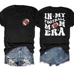NWT “In My Football Mom Era” Black Tee Photo 1