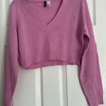 H&M Pink Divided  Cropped Sweater Photo 0