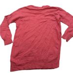 Open Edit  Knit Pink soft asymmetrical side slit crewneck sweater tunic Photo 1