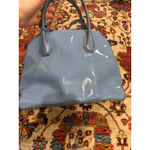 Michael Kors Blue Patent Leather Dome Satchel Handbag with Lock Charm – Interior Photo 5