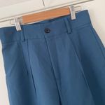 Wide Leg Pants Retro Was Thin Casual Pants High Waist Mopping Pants Loose Straig Blue Size 28 Photo 2