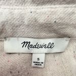Madewell  Donegal Flannel Kentwood Oversized Shirt-Jacket Women's S Pink Ivory Photo 11
