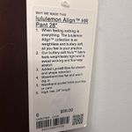 Lululemon  Align HR leggings size 6 Lava Cake 28” New with tags Authentic Photo 4