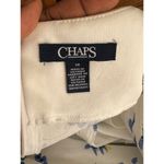 CHAPS White & Blue Floral Sleeveless Dress Size 10 100% Cotton New With Tags Photo 1