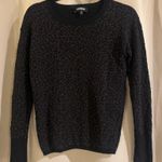 EXPRESS  Black Textured Crew Neck Sweater Photo 0