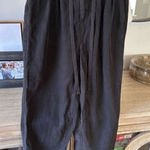American Eagle  Outfitters Black Joggers Drawstring Waist Size 2 Photo 0