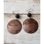 Brown Circle with Black Bead Dangle Hook Photo 0