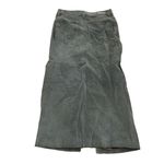 BLANK NYC  Skirt Womens 26 Green Leather Midi Hunter Front Slit Retro‎ Weathered Photo 2