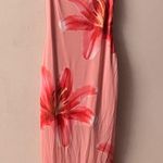 SheIn NWOT Pink Tropical Floral Bodycon Midi/Maxi Dress Size S Photo 10