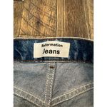 Reformation  jean shorts size 24 button fly raw hem Photo 3
