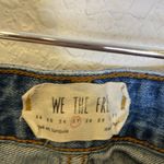 We The Free Distressed Denim Jeans Straight Leg Raw Hem Sz 27 Cotton Button Fly Photo 3
