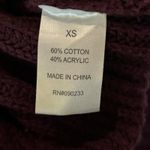 LA Hearts Women's Crew Neck Pullover Sweater Burgundy Size XS Photo 3