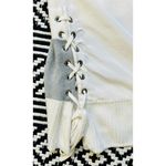 St. John Striped Link Textured Asymmetrical Sweater Photo 11