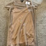 Forever 21  sheer dress with slip rose gold color NWT Photo 0