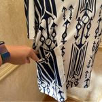 Tory Burch ANCHORS T-shirt short sleeves big front patch pockets 100% cotton L Photo 4