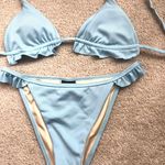 LA Hearts Blue Ruffle Bikini Photo 0