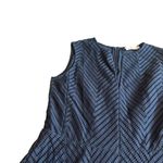 Tory Burch  Navy Blue Eyelet Sleeveless Dress A-Line Party Size Medium Women's Photo 5