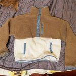 Francesca's Women's Brown and White Sweatshirt Photo 1