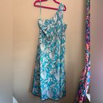 Lane Bryant NWT Moana Tropical Floral One Shoulder Pocketed Midi Dress 20 Photo 2