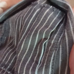 Toad & Co  gray striped chaka skirt size medium Photo 3