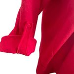 Eileen Fisher Women Cardigan Wrap M Red Long Line Merino Wool Classic Office Photo 7