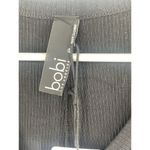 Bobi  Supreme Revolve Jersey Tied Waist V‎ Neck Black Jumpsuit Size XS Ribbed Photo 2