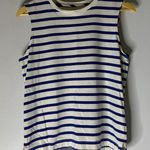 Everlane  THE PREMIUM WEIGHT BLUE/WHITE STRIPE MUSCLE TEE TANK TOP SMALL Photo 0